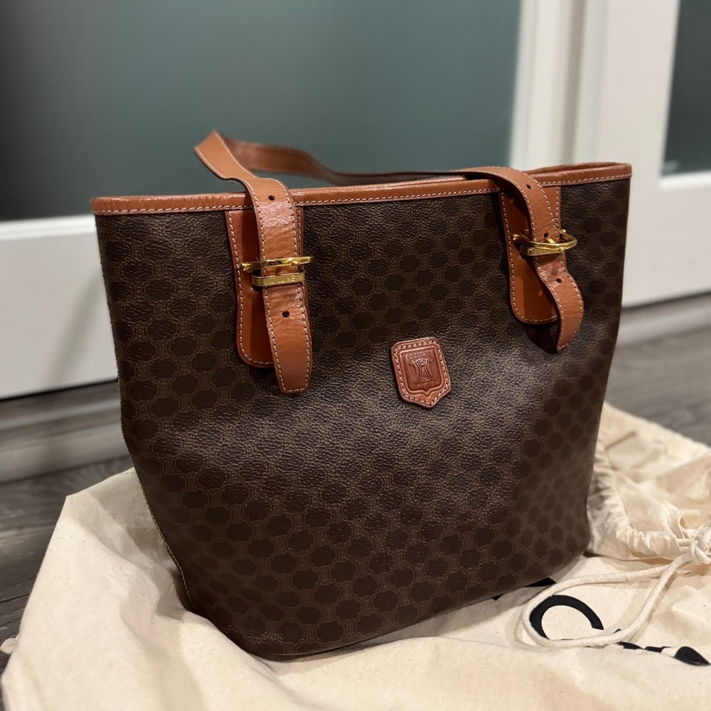 [VINTAGE] CELINE MACADAM TOTE BAG